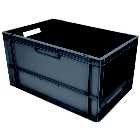 Barton Storage E6432-4P20/2 - 60L Open Fronted Euro Containers - Grey Pack of 2 (600 x 400 x 320mm)