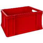 Barton Storage E4322-RED/5 20L Euro Containers - Red Pack of 5 (400 x 300 x 220mm)