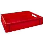 Barton Storage E6412-RED/2 22L Euro Containers - Red Pack of 2 (600 x 400 x 120mm)