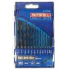 Faithfull HSS Drill Bit Set of 13 - 1.5 - 6.5mm