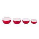 KitchenAid Set Of 4 Prep Bowls - Red