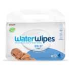 Waterwipes Biodegradable Baby Wipes 4 x 60 per pack