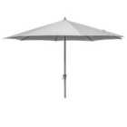 Platinum Riva 3.5m Round Parasol (base not included) - Light Grey