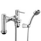 Methven Insignia Deck Mounted Bath and Shower Mixer - Silver