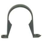 FloPlast 68mm Round Line Downpipe Clip - Anthracite Grey