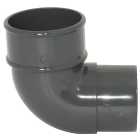 FloPlast 68mm Round Line Downpipe 92.5 Bend - Anthracite Grey