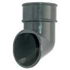 FloPlast 68mm Round Line Downpipe Shoe - Anthracite Grey
