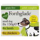 Forthglade Grain Free Adult Chicken & Lamb Small Wet Dog Food 8 x 150g