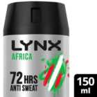 Lynx Dry Africa Spray Anti-Perspirant Deodorant 150ml