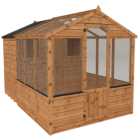 Mercia Wooden 10 x 6ft Traditional Apex Greenhouse Combi Shed