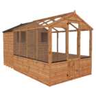 Mercia Wooden 12 x 6ft Traditional Apex Greenhouse Combi Shed