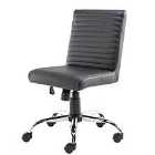 Alphason Lane Leather Look Operator Chair - Black