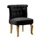 Penryn Fabric Accent Chairs Pair Black