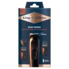 King C. Gillette Cordless Beard Hair Trimmer with 3 Interchangeable Combs