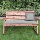 Charles Taylor Three Seater Rocker Bench with Grey Cushions