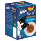 Felix Soup Tender Strips Fish Selection Wet Cat Food 6 x 48g