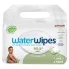 WaterWipes Baby Wipes Sensitive Weaning Plastic Free Wipes 240 Wipes 4 x 60 per pack