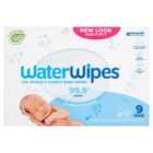 WaterWipes Baby Wipes Sensitive Newborn Plastic Free Wipes 540 Wipes 9 x 60 per pack