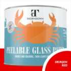 Thorndown Dragon Red Peelable Glass Paint 750 ml - Translucent