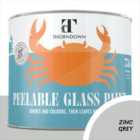 Thorndown Zinc Grey Peelable Glass Paint 750 ml - Opaque