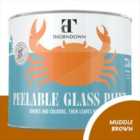 Thorndown Muddle Brown Peelable Glass Paint 750 ml - Translucent