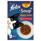 Felix Soup Tender Strips Farm Selection Wet Cat Food 6 x 48g