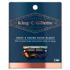 King C. Gillette Shave & Edge Razor Blades 3 per pack