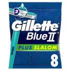 Gillette Blue II Plus Slalom Disposable Razors 8 per pack