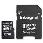 Integral 32GB microSD Card (SDHC) UHS-I U1 + Adapter - 90MB/s