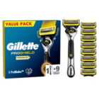 Gillette ProShield Power Razor + 8 Razor Blades Pack