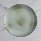 Amalfi Reactive Glaze Stoneware Dinner Plate, Sage