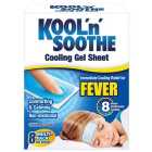 Kool 'n' Soothe Fever Cooling Gel Sheet 8 per pack