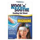 Kool 'n' Soothe Migraine Cooling Gel Sheet 4 per pack