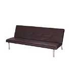 Stroud Faux Leather 2 Seater Sofa Bed Brown