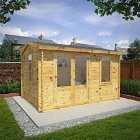 Mercia 4m x 3m 34mm Wall Home Office Elite Log Cabin