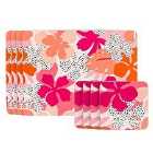 Summerhouse Tribal Fusion Floral Set of 4 Placemats & 4 Coasters