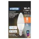 Status 5.5W SMART Wi-fi Colour Changing Temperature LED Candle Light Bulb