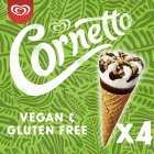 Cornetto Gluten Free Vegan Classic Ice Cream Cones, 4x90ml