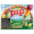 Pip Organic Rainbow Fruity Lollies, 6x40ml
