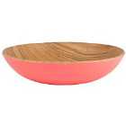 Summerhouse Willow Fruit Bowl - Coral