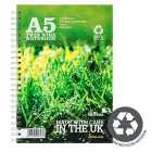 Silvine A5 Twin Wire Recycled Notebook