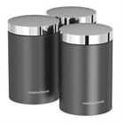 Morphy Richards Accents Set of 3 Storage Canisters - Titanium