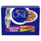Purina One Mini Fillets Selective Palate Wet Cat Food 8 x 85g