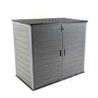 Charles Bentley 1170L Outdoor Storage Cabinet - Grey and Black