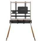 One For All Falcon Universal TV Stand for Screen Size 32-70 inch - Walnut and Gun Metal Grey
