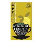 Clipper Organic Lemon & Ginger Infusion 20 per pack