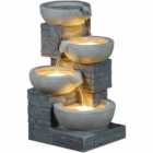 Charles Bentley 4 Tier Cascading Bowls Water Feature