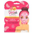 Yes To Grapefruit Vitamin C Glow-Boosting Bubbling Paper Mask 20ml