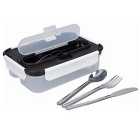 Built Professional Lunch Box With Stainless Steel Cutlery, 1.05L 