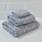 Morrisons Grey Textured Circles Hand Towel